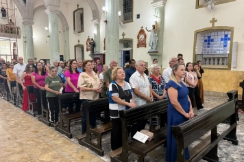 Foto - Paróquia Nossa Senhora de Nazaré celebra Santa Missa no 1º Dia Votivo rumo aos 350 anos do município