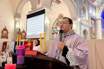 Foto - Paróquia Nossa Senhora de Nazaré celebra Santa Missa no 1º Dia Votivo rumo aos 350 anos do município