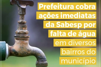 Crise hídrica: Prefeitura de Nazaré Paulista cobra ações imediatas da SABESP diante da falta de água no município