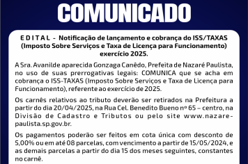 Comunicado - Edital