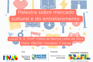 AGENTES CULTURAIS DE NAZARÉ PAULISTA INICIAM PROJETOS CONTEMPLADOS PELA LEI ALDIR BLANC