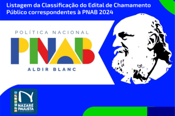 Prefeitura de Nazaré Paulista divulga os classificados no edital da Lei Aldir Blanc 2024