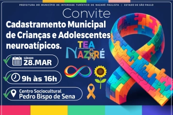 Prefeitura realizará cadastramento para fortalecer atendimento a crianças e adolescentes neuroatípicas em Nazaré Paulista