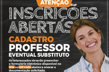 Prefeitura de Nazaré Paulista abre inscrições para cadastro de Professor Eventual Substituto na rede municipal 