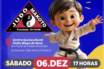 Prefeitura convida população para Cerimônia de Graduação de Judô dos alunos da EMEF Prof. Faustino Penalva em Nazaré Paulista