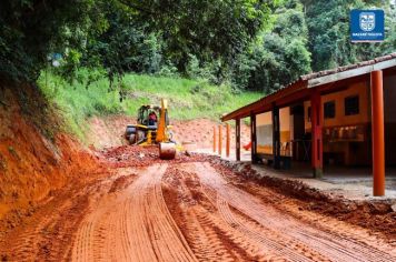 Prefeitura inicia obra de calçamento na escola do bairro Divininho em Nazaré Paulista