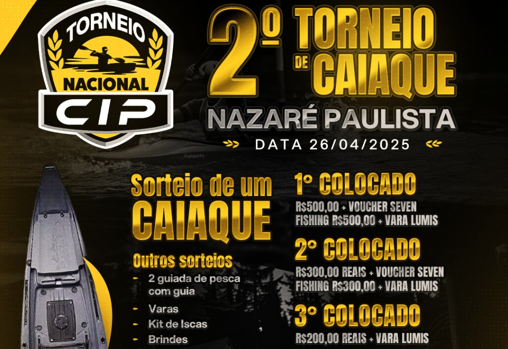 Prefeitura de Nazaré Paulista apoia o 2º Torneio de Caiaque com premiação e sorteios imperdíveis