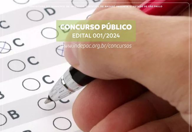 Prefeitura de Nazaré Paulista divulga edital do concurso público 2024 