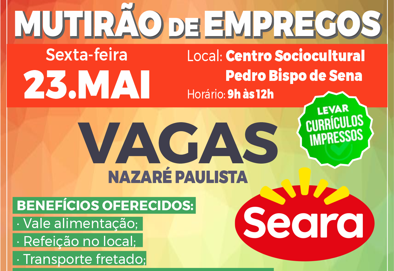 3º Mutirão de Emprego Seara