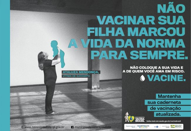 “Não coloque a sua vida e a de quem você ama em risco. VACINE”