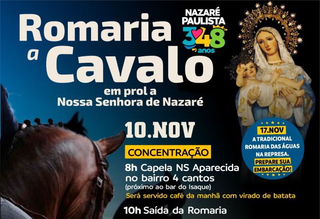 Romaria a cavalo, Quatro Cantos a Santa Luzia (participe, traga sua família!)