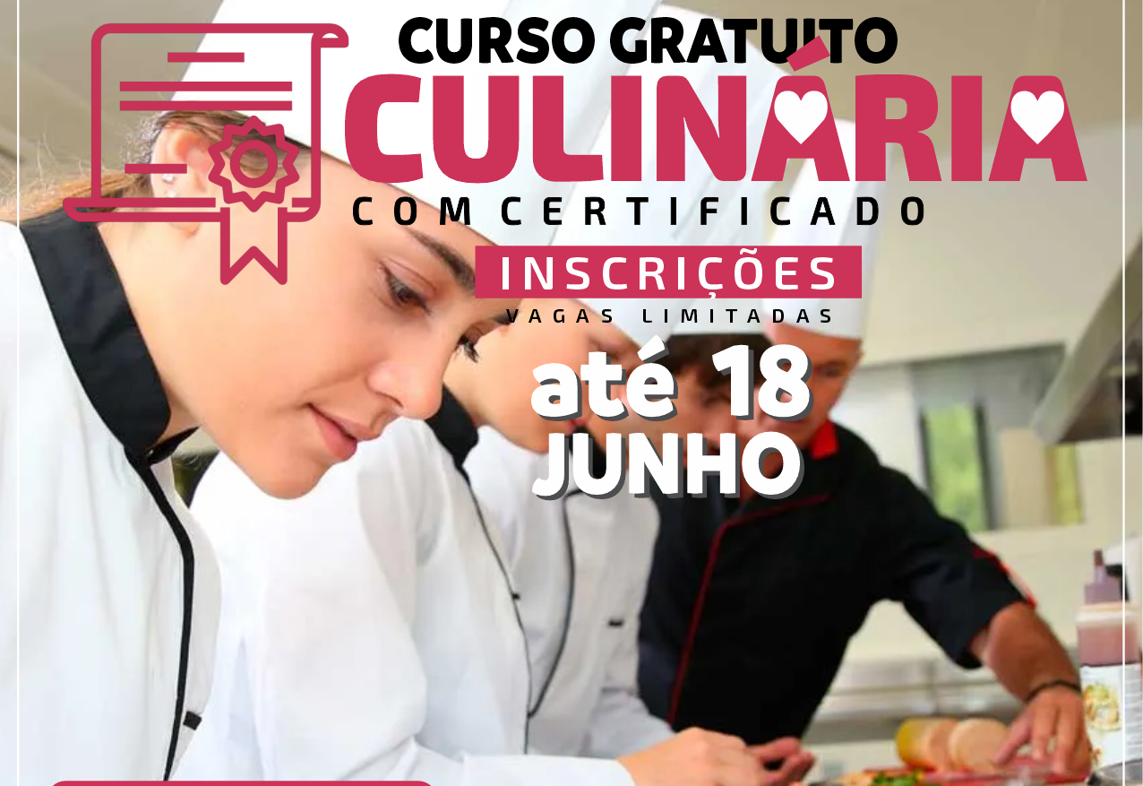 Fundo Social abre inscrições de Curso de Culinária para adultos e Jovens Aprendizes em Nazaré Paulista 