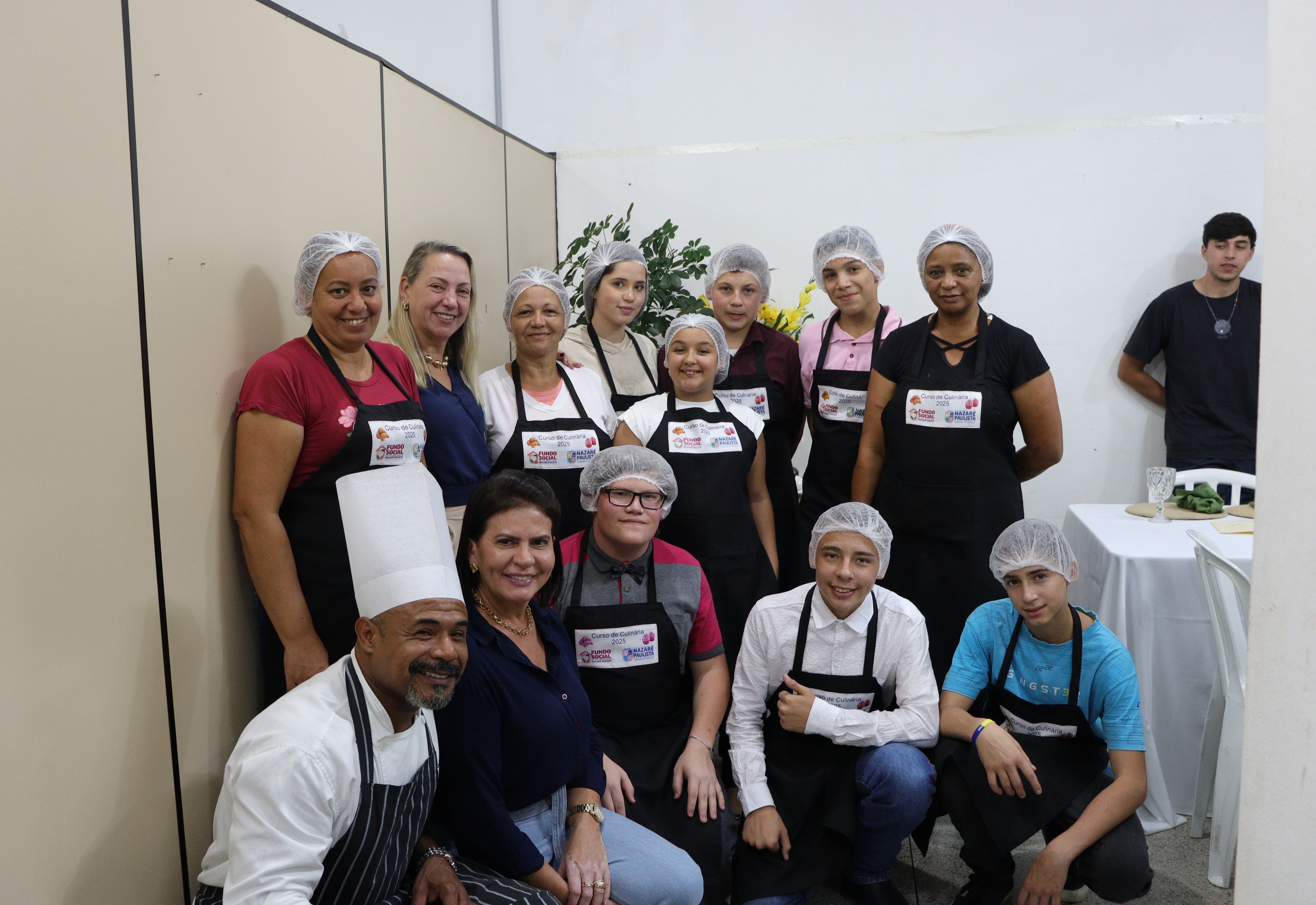 curso de culinária do fundo social encerra com jantar especial 