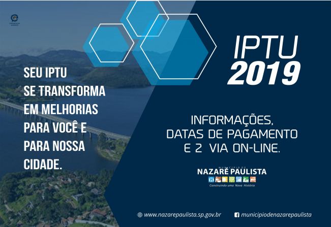 Prefeitura de Nazaré Paulista inicia entrega dos carnês do IPTU 2019