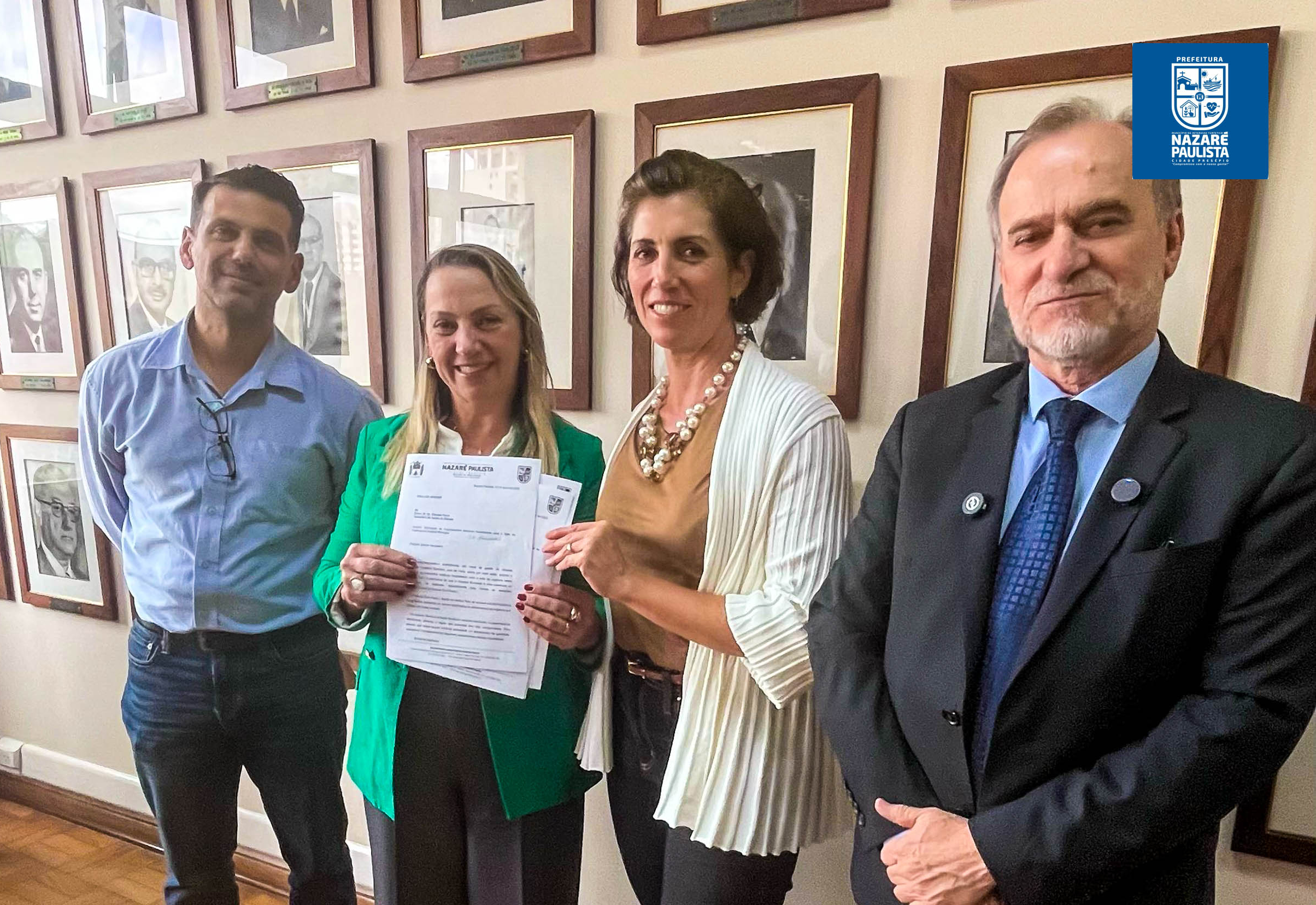 Prefeita de Nazaré Paulista busca melhorias para a saúde em reunião com autoridades estaduais