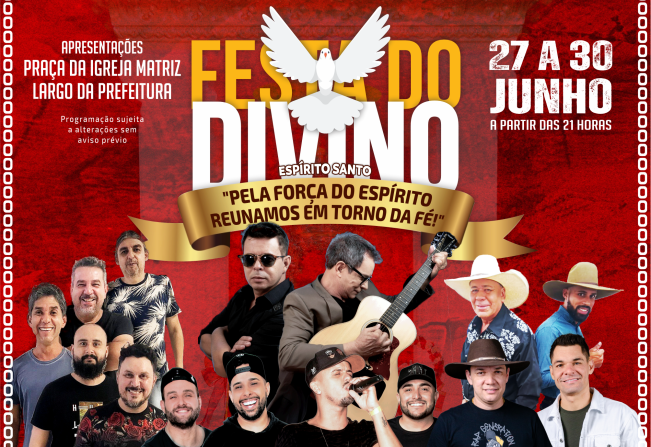 Vem aí a Festa do Divino Espírito Santo 2024 de Nazaré Paulista