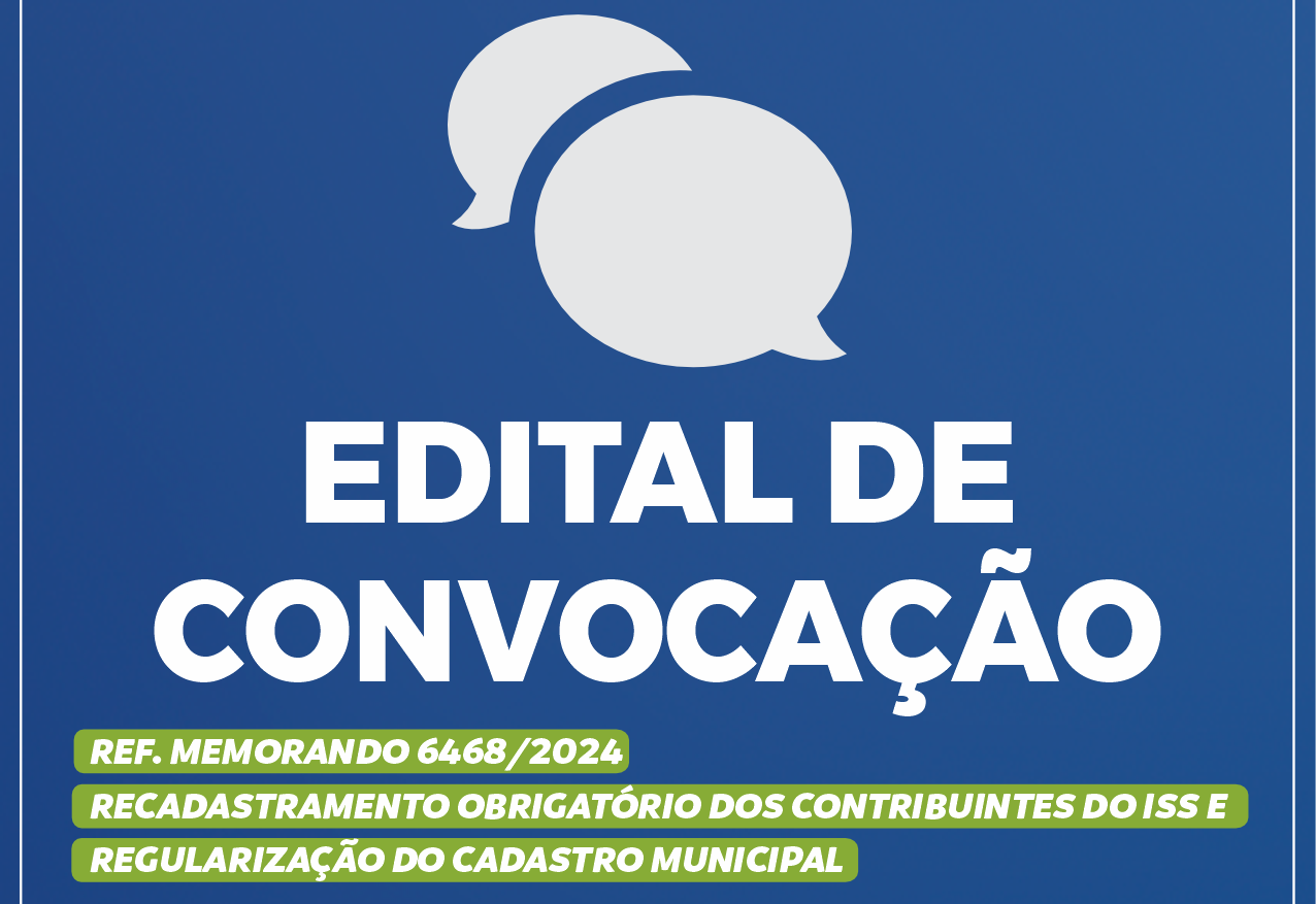 Comunicado importante aos contribuintes do ISS e TLF (Taxa de Licença de Funcionamento)