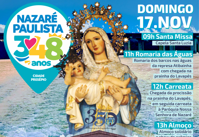 348 anos: Vem aí, Romaria das Águas em prol a Nossa Senhora de Nazaré